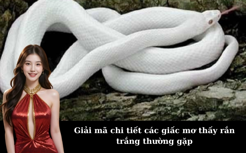Giải mã chi tiết các giấc mơ thấy rắn trắng thường gặp