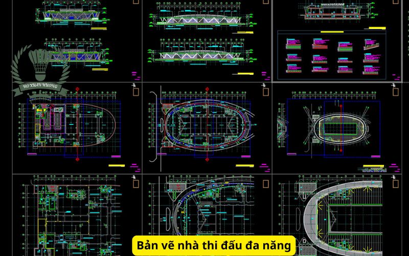 Bản vẽ nhà thi đấu đa năng