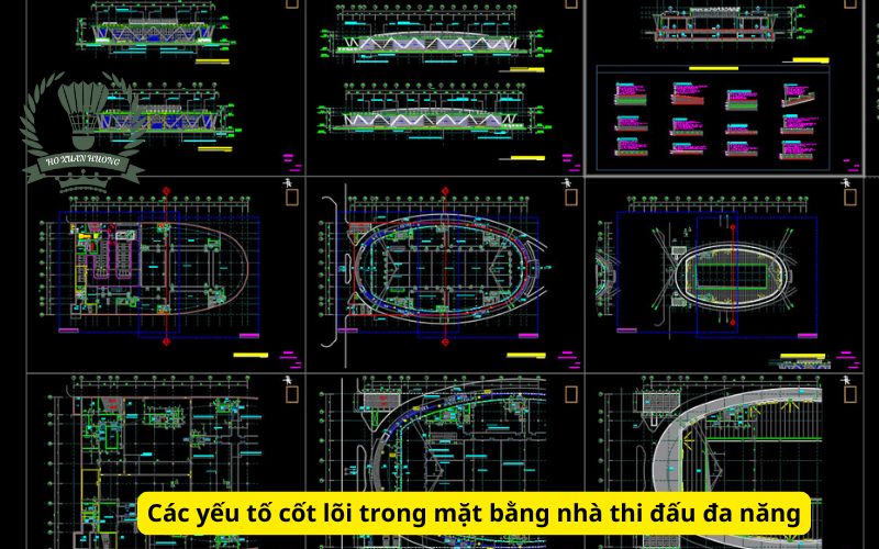 Các yếu tố cốt lõi trong mặt bằng nhà thi đấu đa năng