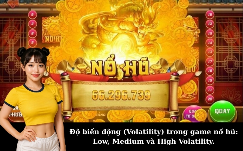 Độ biến động (Volatility) trong game nổ hũ: Low, Medium và High Volatility.