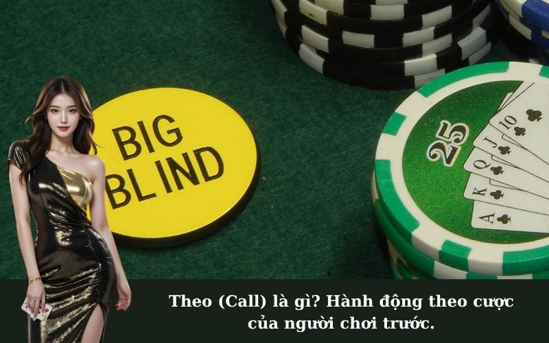 Theo (Call) là gì? Hành động theo cược của người chơi trước.
