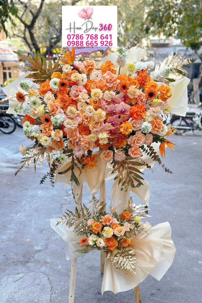 hoa chúc mừng khai trương