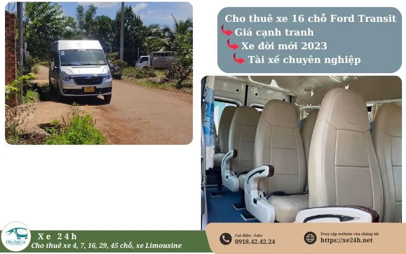Thuê xe 16 chỗ Xe24h