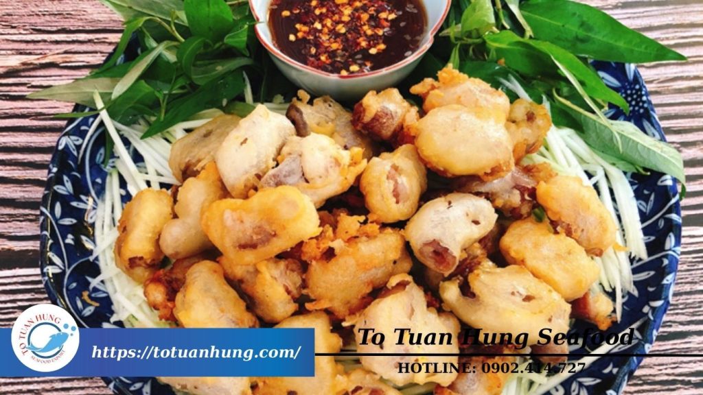 bao tử cá ba sa chiên giòn
