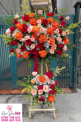 giỏ hoa khai trương