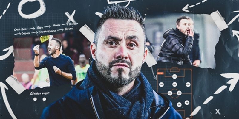 Roberto De Zerbi cùng triết lý build-up định hình lại bóng đá Anh