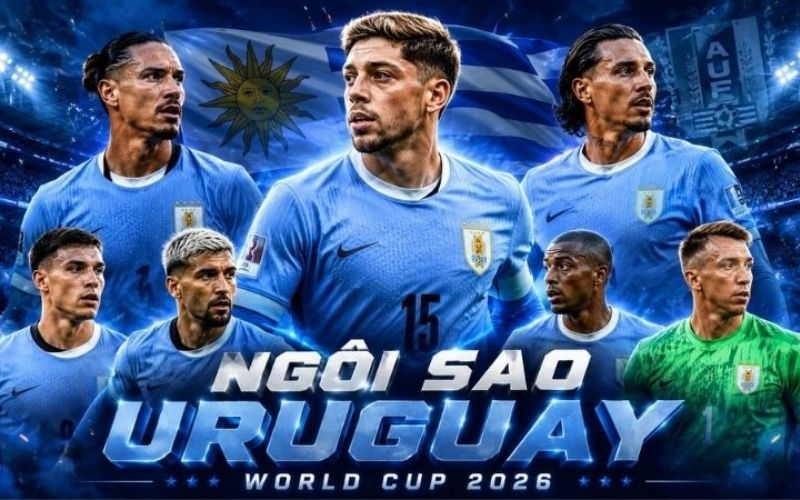 Tuyển Uruguay công bố danh sách đội hình kết hợp các thế hệ tại World Cup 2026