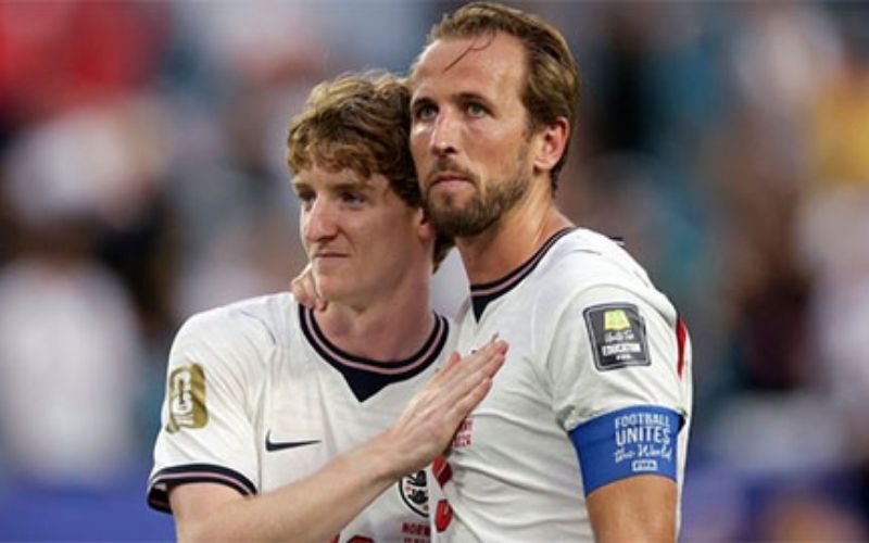 Vai trò thủ lĩnh đội trưởng Harry Kane trong sơ đồ chiến thuật tuyển Anh