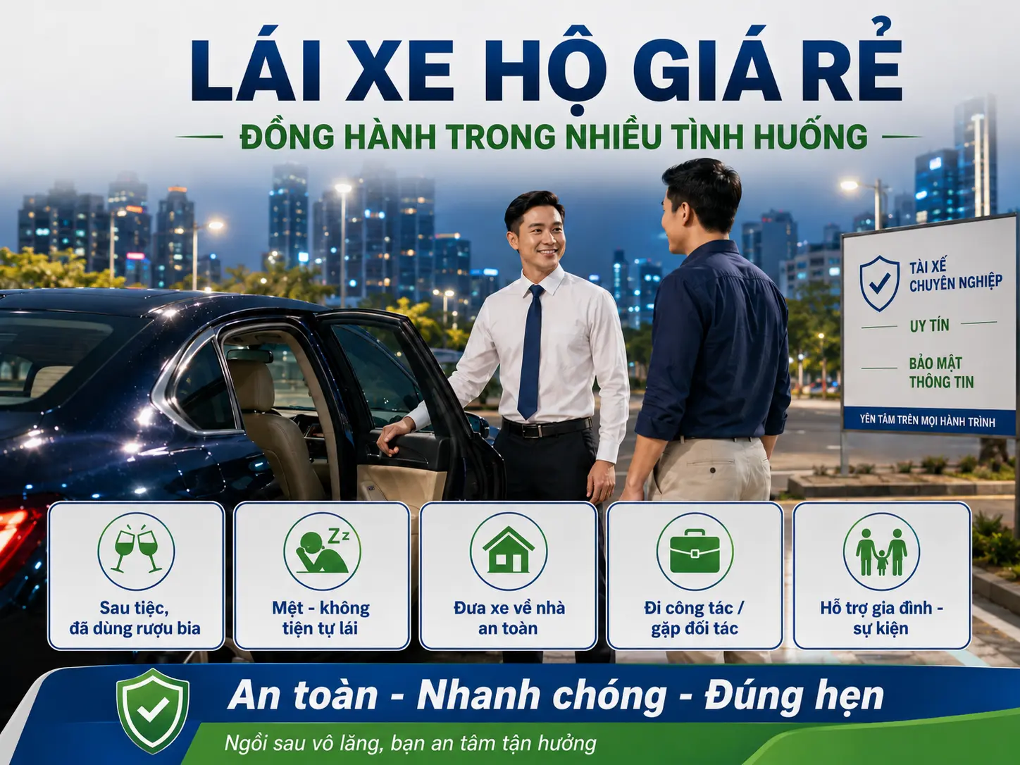 Lái Xe Hộ Giá Rẻ giúp hành trình chủ động và an toàn hơn