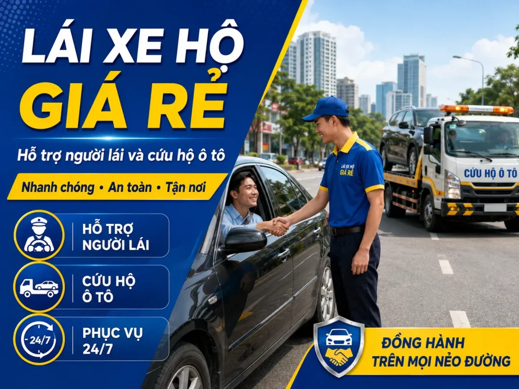 Lái Xe Hộ Giá Rẻ giúp hành trình chủ động và an toàn hơn